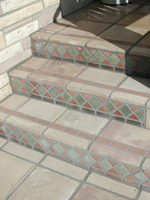 Bar Tile 7x12 used as riser
